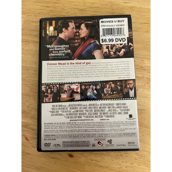 Ghosts Of Girlfriends Past DVD 2009 Comedy Movie McConaughey Garner Pre-Owned - Picture 4 of 4